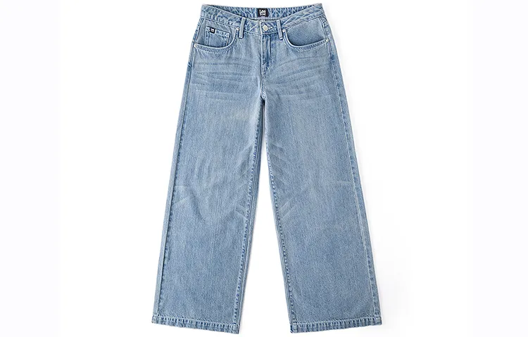 Lee Jeans Women's Light Blue Moderate Wide Leg Pants