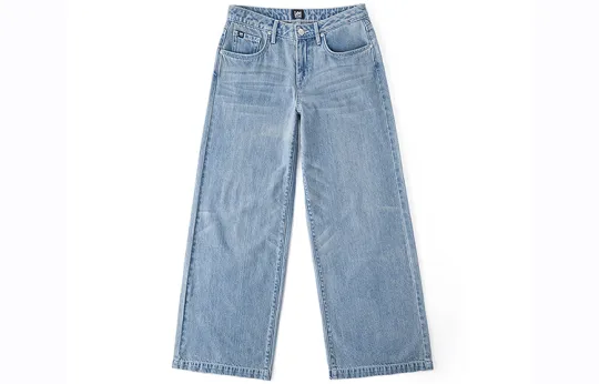 Lee Jeans Women's Light Blue Moderate Wide Leg Pants