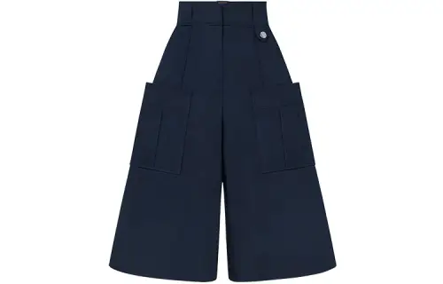 LOUIS VUITTON Cargo Shorts Women's Marine Blue