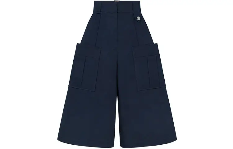 LOUIS VUITTON Cargo Shorts Women's Marine Blue