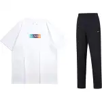 Li Ning Casual Suits Women's Set White+Black Crew Neck Moderate Other