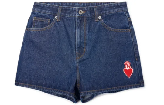 MLB Denim Shorts Women's Dark Blue Moderate Other