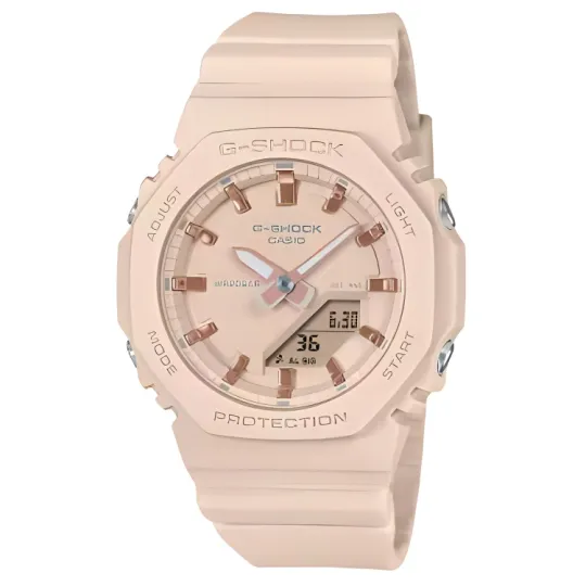 CASIO ANALOG DIGITAL Quartz Movement Resin Strap Watch Women's Watch Pink Watch Dial