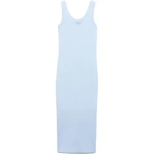 PRADA Sleeveless Dress Women's Sky Blue