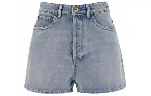 MIU MIU Denim Shorts Women's Blue