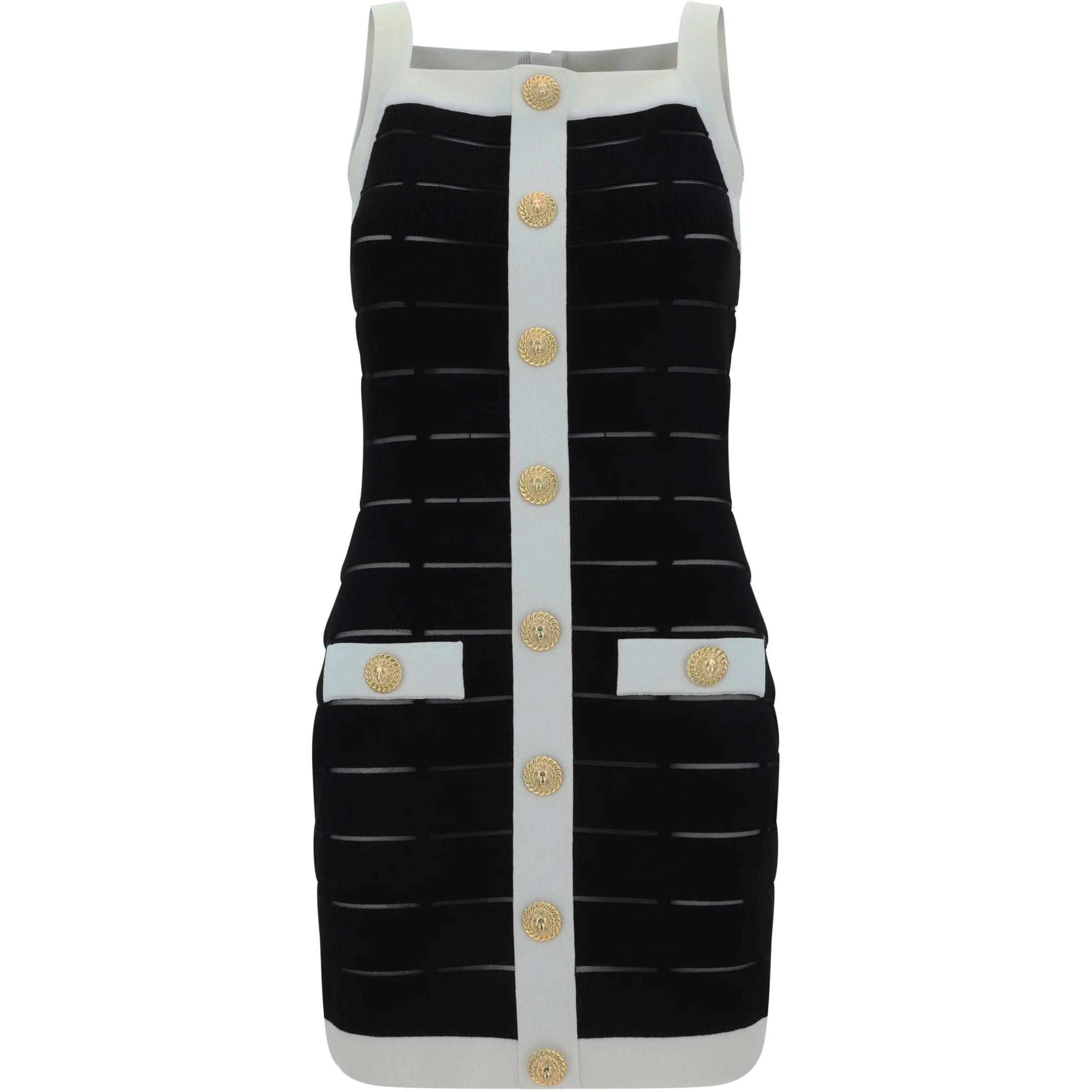 Женское платье BALMAIN (черное)