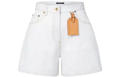 LOUIS VUITTON Bleached Denim Shorts