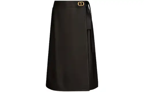 DIOR Casual Long Skirts Women's Black Mid Length Other