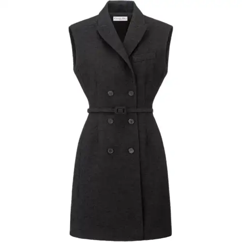 DIOR Sleeveless Dress Women's Black