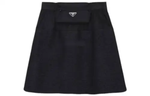 PRADA SS21 Casual Short Skirts Women's Black