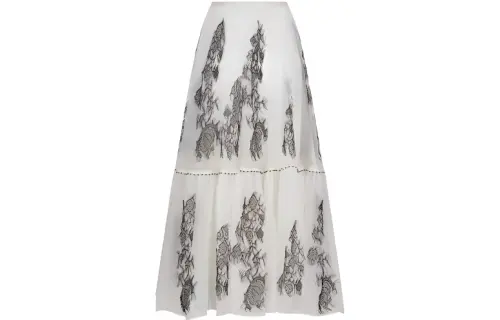DIOR FW22 Casual Long Skirt Women's White