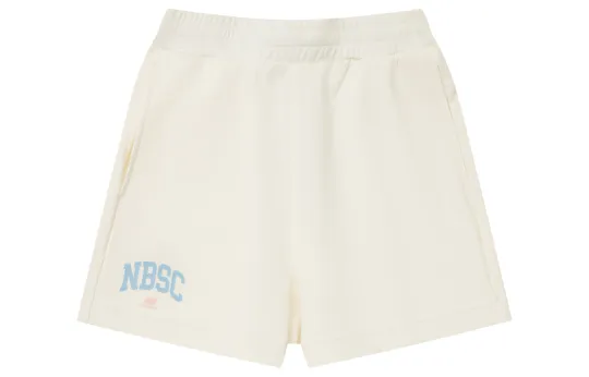 New Balance Retro Sports Collection Sports Shorts Women's Ecru Moderate Bermuda Shorts