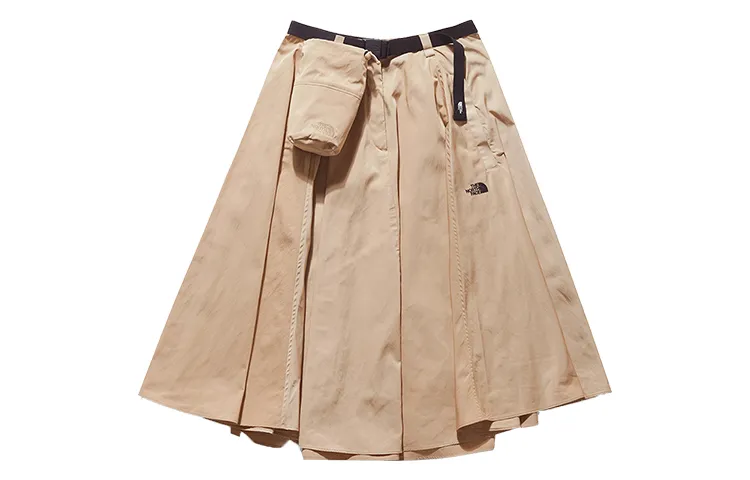 THE NORTH FACE Urban Exploration Casual Long Skirts Women's Khaki Moderate A-line Skirt