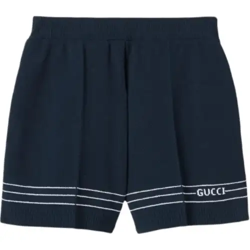 GUCCI Fabric Shorts With Intarsia