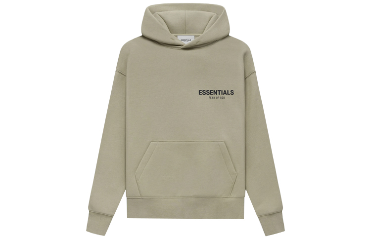Мужское худи Fear of God Essentials FW21 Kids (зеленое)
