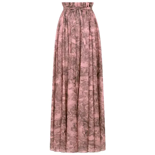 DIOR Dioriviera FW22 Casual Long Skirt Women's Pink
