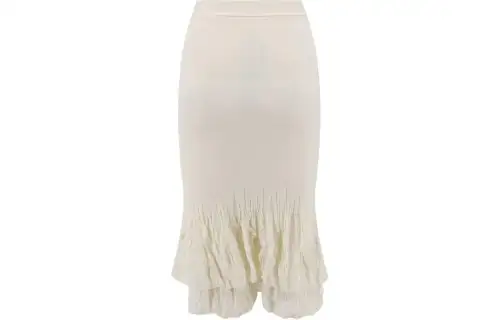 Bottega Veneta Casual Long Skirt Women's White