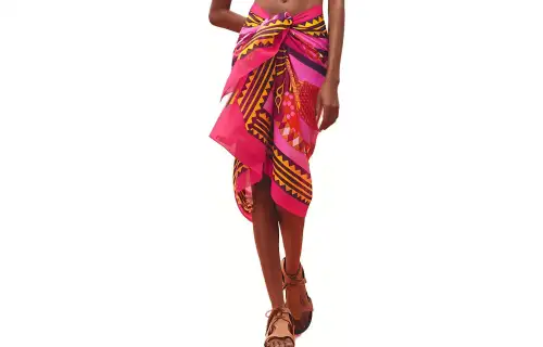 HERMES Casual Long Skirts Women's Rose Pink Moderate Mid Length Other