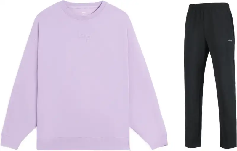 Li Ning Casual Suits Women's Crew Neck Moderate Other