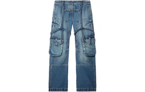 OFF-WHITE harness-detail cargo jeans