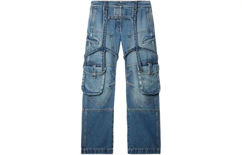 OFF-WHITE harness-detail cargo jeans