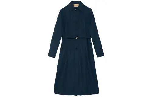 GUCCI SS24 Long Sleeved Dress Women's Blue