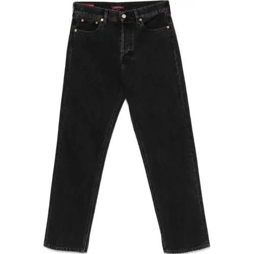 Gucci Laser Design Straight Denim Pants