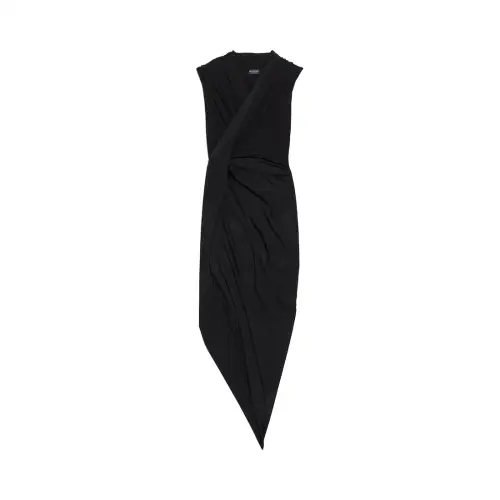 Balenciaga draped midi dress