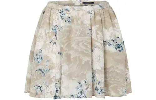 LOUIS VUITTON Casual Short Skirts Women's Beige Moderate Short