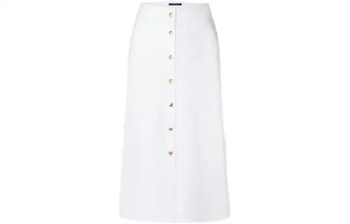LOUIS VUITTON Casual Long Skirt Women's White