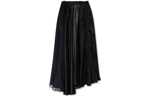 Balenciaga Casual Long Skirt Regular Fit Women's Black