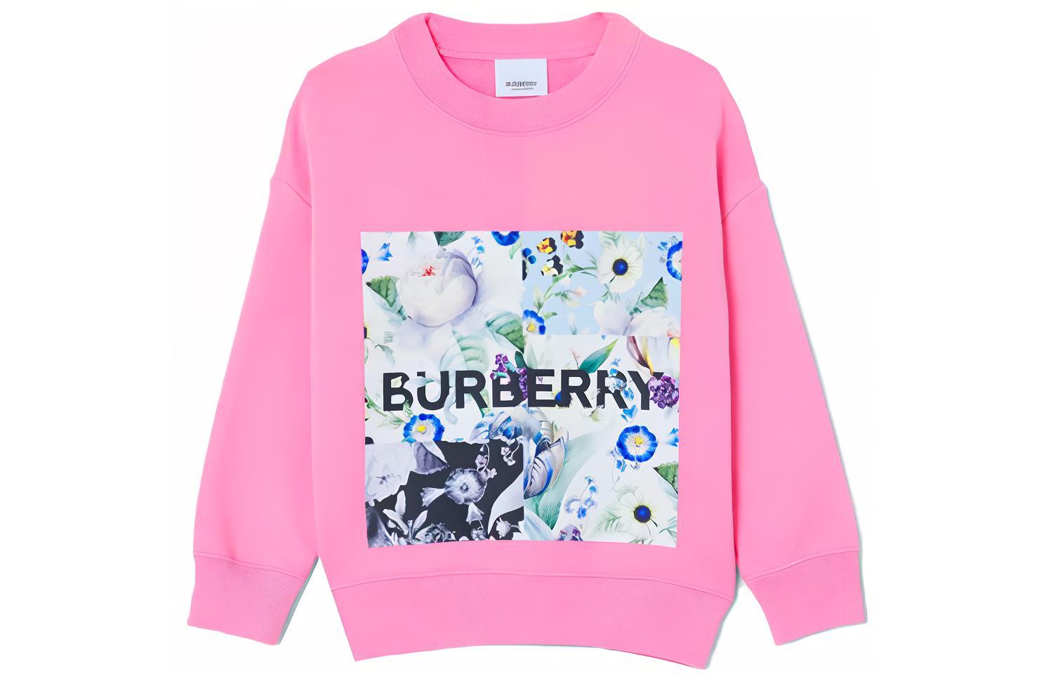 Женский свитшот Burberry (розовый)