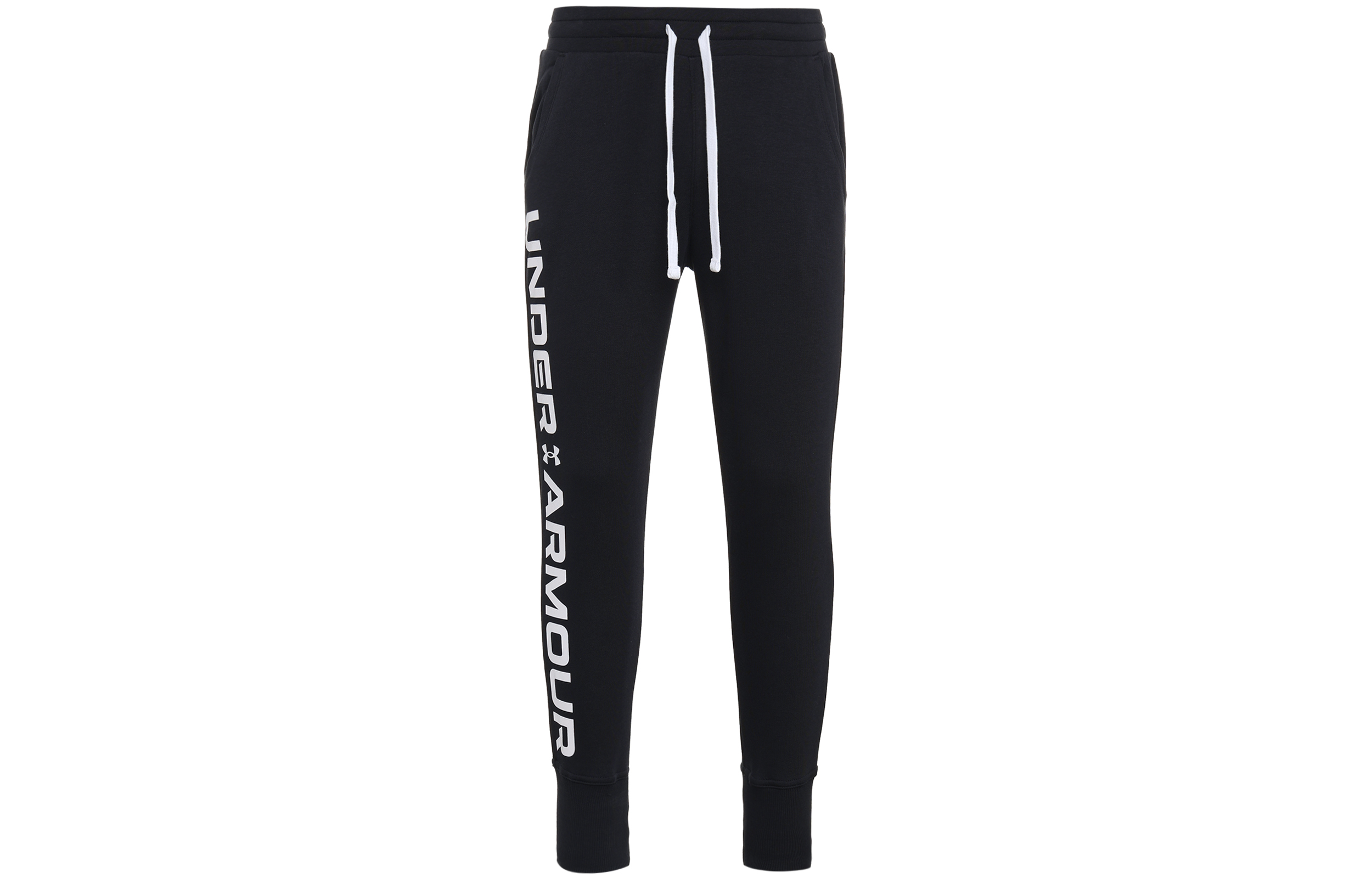 Under Armour Under Armour Rival Graphic Elastic Waistband Lace Up Letter Print Sports Fleece Lined Sweatpants