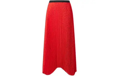 UNIQLO SS24 Casual Long Skirt Women's Red