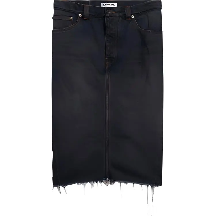 Balenciaga Denim Short Skirts Women's Blue