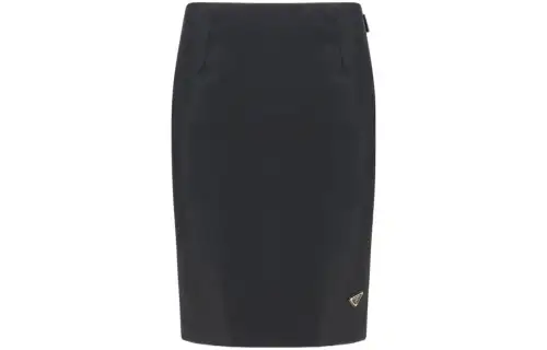 Re-Nylon pencil skirt