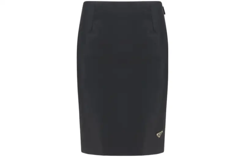 Re-Nylon pencil skirt
