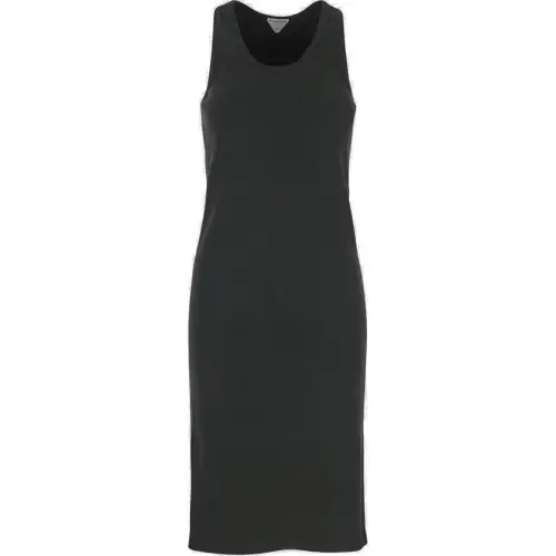 Bottega Veneta Sleeveless Dress Women's Charcoal Gray