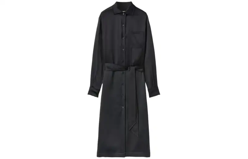 Loro Piana Long Sleeved Dress Women's Black