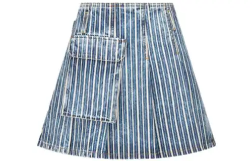 DIOR FW22 Casual Short Skirts Women's Blue