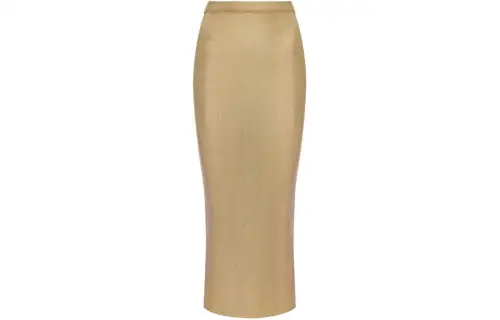 DIOR Casual Long Skirt Women's Gold