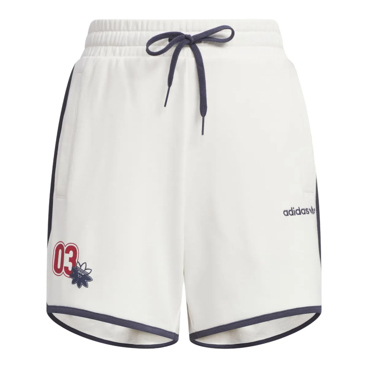 Adidas Originals RETRO CAMP GRAPHIC SHORTS Casual Shorts Women's White