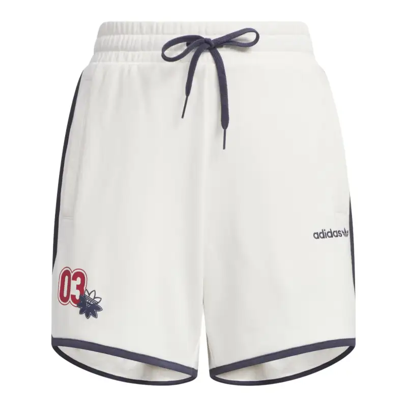Adidas Originals RETRO CAMP GRAPHIC SHORTS Casual Shorts Women's White