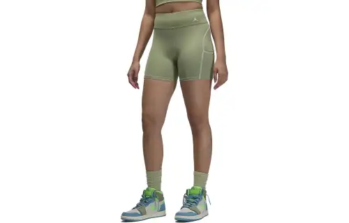 Jordan Sports Shorts Women's Oil Green Moderate Tight Pants