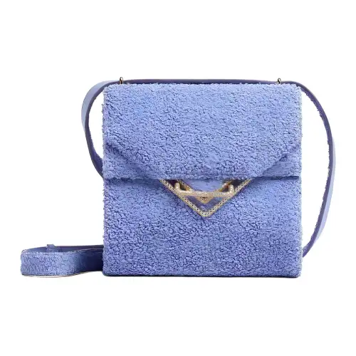 Bottega Veneta Sheepskin Shoulder Bag Women's Purple