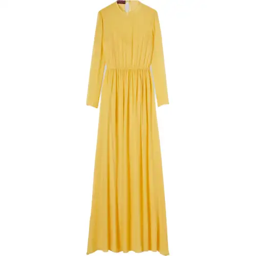 GUCCI Long Sleeved Dress Women's Yellow
