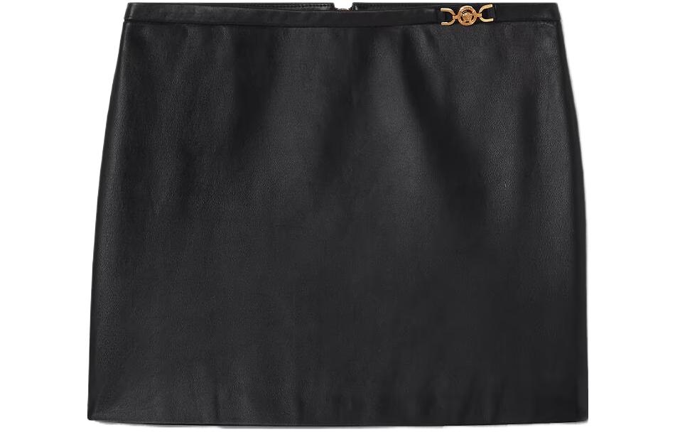 VERSACE Versace, short pleated skirt, black mini-skirt