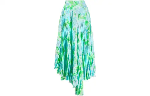 【Previous Season】Dynasty floral-print pleated skirt