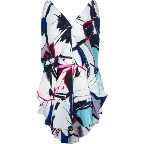 Balenciaga Gingko-print Mini Dress
