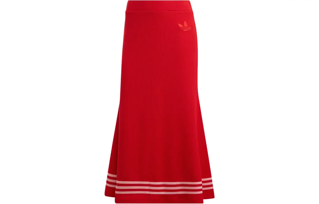 Adidas Originals ADICOLOR HERITAGE NOW Casual Long Skirt Women's Red